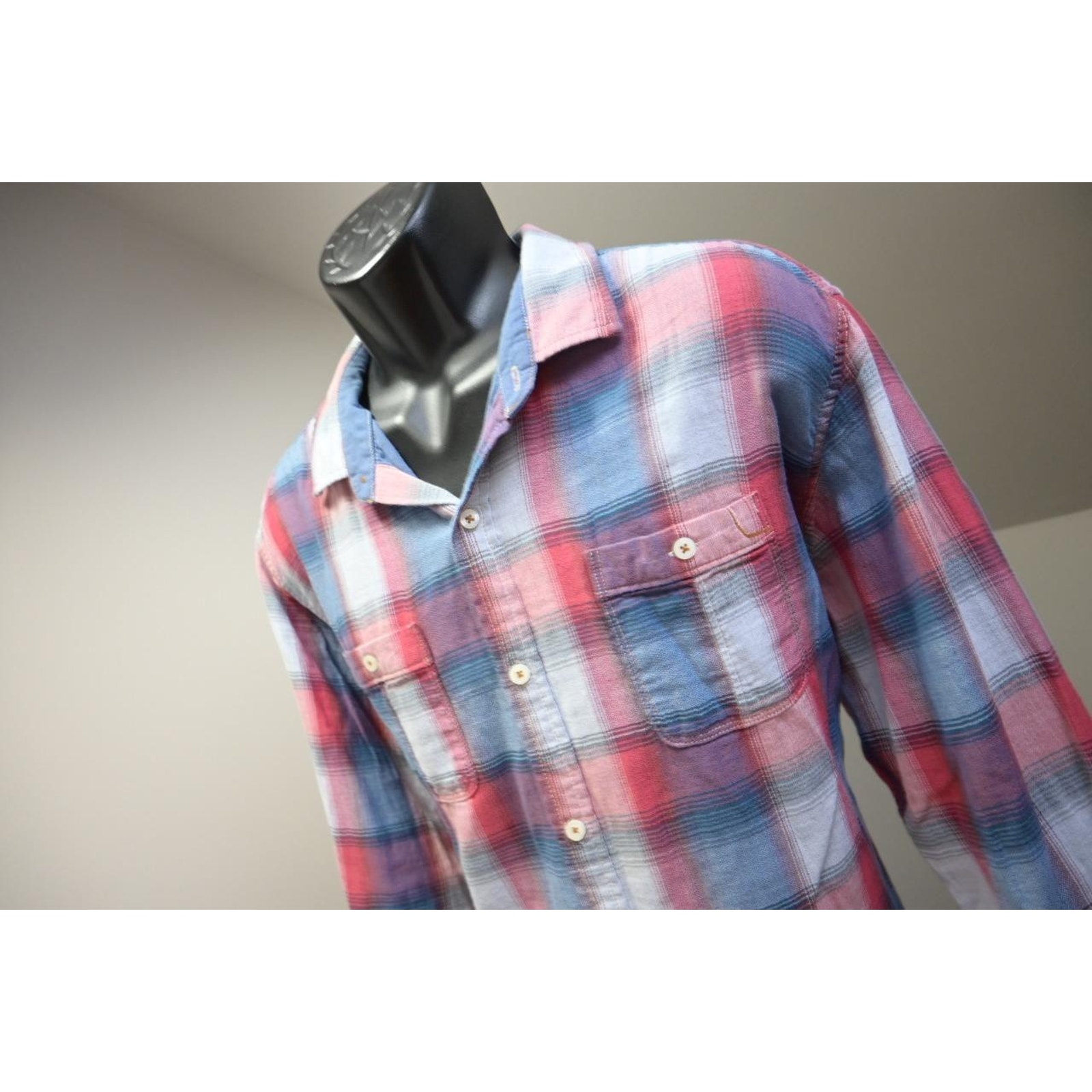 Tommy Bahama Dress Shirt Casual Plaid Hawaiian Long Sleeve Mens Size Xl